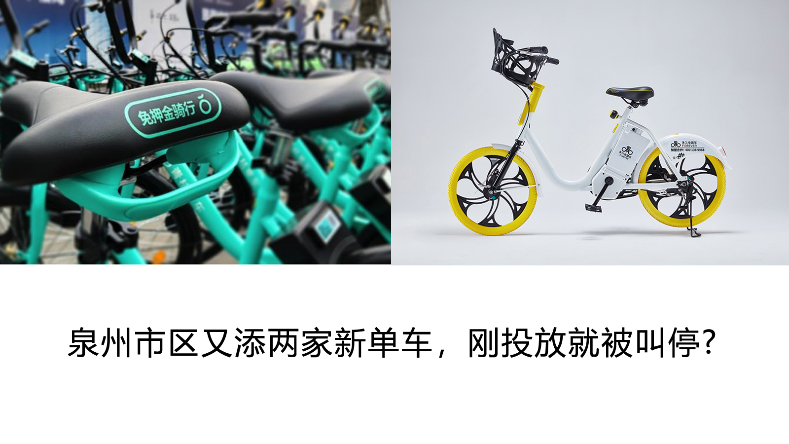泉州市區(qū)又添兩家新單車，剛投放就被叫停